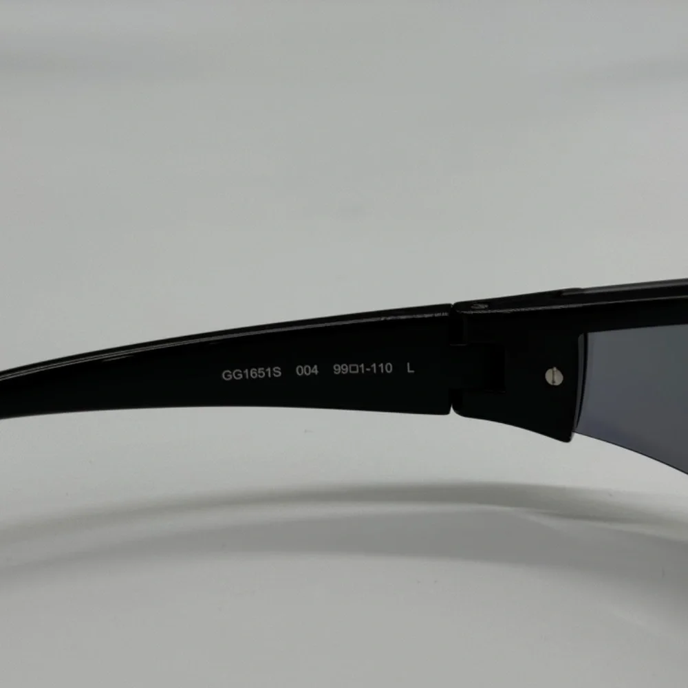 NEW GG1651S 004 GUCCI BLACK SILVER GEOMETRIC UNISEX GUCCI SUNGLASSES